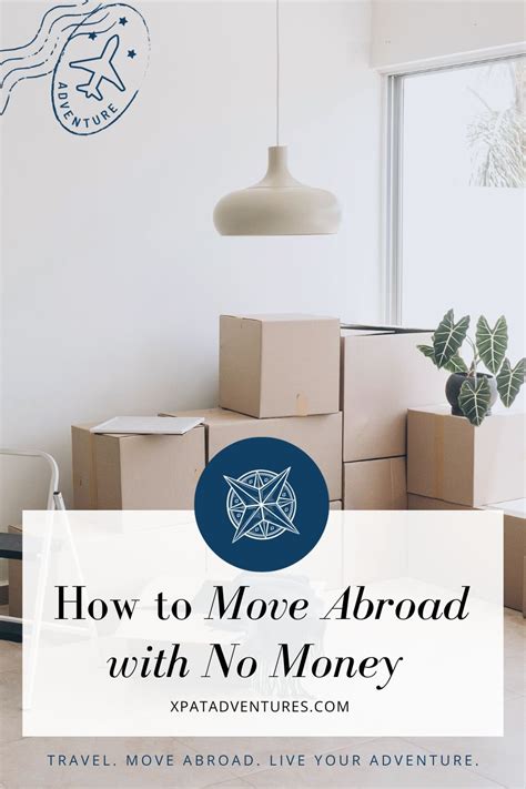 how to move abroad with no money